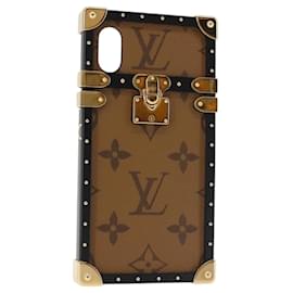 CUSTODIA PER IPHONE LOUIS VUITTON Reverse iPhoneX/iPhoneXS Eye Trunk M62619 Auth BA6432