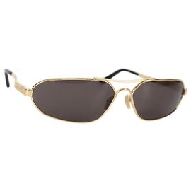 Gafas de sol BALENCIAGA de plástico dorado Auth am9066M