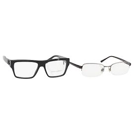 Dolce & Gabbana Gafas de sol DOLCE&GABBANA PRADA de plástico 2Set Negro Auth BA6486