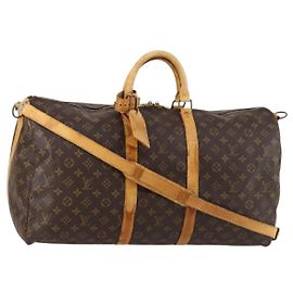 LOUIS VUITTON Borsa Boston Monogram Keepall Bandouliere 55 M41414 LV Auth BA6044