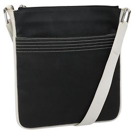 Borsa a Spalla LOEWE PVC Nero Argento Auth 141812