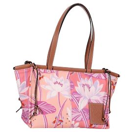 LOEWE Bolsa Tote Anagram de Lona Rosa Auth 134869M
