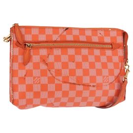 LOUIS VUITTON Pochette Modulo Damier Color 2way Pimon N41312 LV Auth 143082