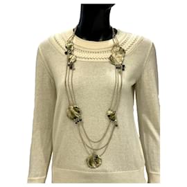 Collar largo Chanel metal multicolor