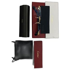 Cartier CT0464S Sunglasses Blue Gold