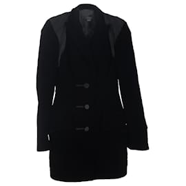 Blazer de un solo botón en terciopelo negro Alexander Wang