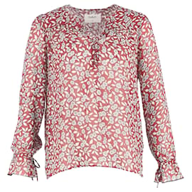 Ba&sh Beatrix Floral Top aus rotem Polyester - Ba&Sh