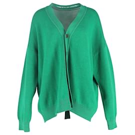 V-Ausschnitt Cardigan aus grüner Wolle von Acne Studios