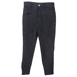 Nadeloisa Tapered Jeans aus schwarzer Baumwolle von Isabel Marant