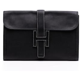Hermès Black Evergrain Jige PM