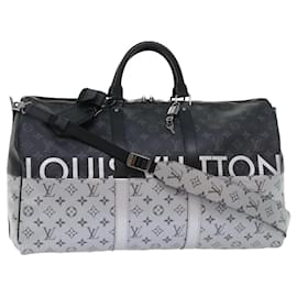 Borsa Keepall Bandoulière Louis Vuitton Monogram Eclipse Split Canvas 50