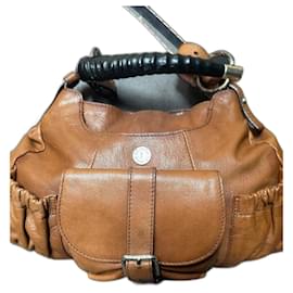 Sac à main Yves Saint Laurent Mombasa en cuir marron