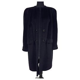 Valentino Garavani Valentino Vintage schwarzer Mantel aus Wolle und Kaschmir