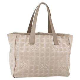 CHANEL Nuova Borsa Tote da Viaggio Nylon Rosa Oro CC Auth BA6476