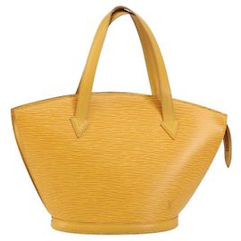 LOUIS VUITTON Borsa a Mano Epi Saint Jacques Gialla M52279 LV Auth bs29292