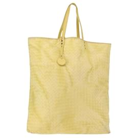 Borsa Tote in Nylon Argento Auth hk3004 - Autre Marque