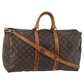 LOUIS VUITTON Monogram Keepall Bandouliere 50 Borsa a mano M41416 LV Auth 142778