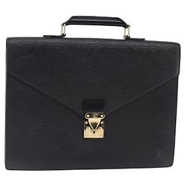 LOUIS VUITTON Cartella Ambassador in Epi Borsa da Lavoro Nera M54412 LV Auth BA6117