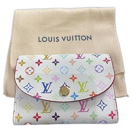Louis Vuitton Rosalie Card Holder White Leather