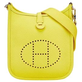 Borsa a spalla Hermès Evelyne TPM in Lime