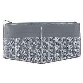 Estuche para tarjetas de visita Goyard Insert Louise en cuero gris