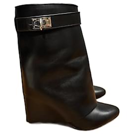 Givenchy Shark Ankle Boots Black Leather