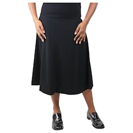 Marni Falda midi negra con paneles - talla UK 10