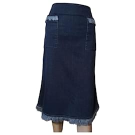 Gonna in denim blu Louis Vuitton 38 IT