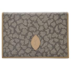 Pochette à rabat imprimé girafe YSL vintage - Yves Saint Laurent