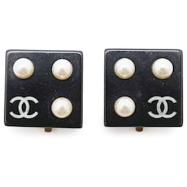 Orecchini quadrati in perla Coco Mark - Chanel