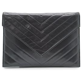 Pochette matelassée vintage en forme d'enveloppe - Yves Saint Laurent