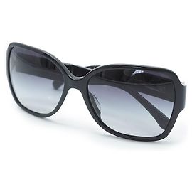 Chanel Occhiali da sole con montatura nera CC Logo