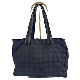 Borsa a spalla Chanel in tela / pelle nera 269