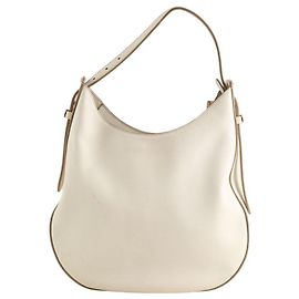 Tod's Lederhandtasche Ecru