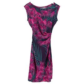 Vestido midi con lazo en la cintura Della impreso en seda multicolor de Diane Von Furstenberg