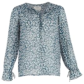 Blusa Stampata Beatrix in Poliestere Blu di Ba&sh - Ba&Sh