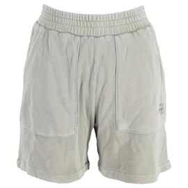 Shorts de algodón gris con cintura elástica Anine Bing