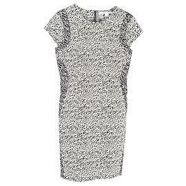 Snake Wave Mini-Kleid aus weißer Baumwolle von Diane von Furstenberg