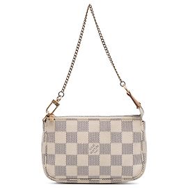 Mini Pochette Accessoires Damier Azur Weiß Louis Vuitton
