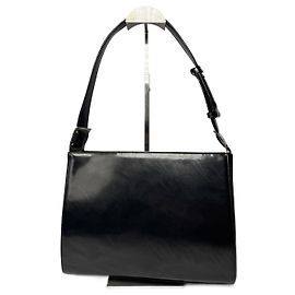 Bolso de cuero charol negro Salvatore Ferragamo vintage