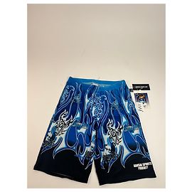 Autre Marque Vintage Kansai Yamamoto Badehosen Blau Schwarz Neu L