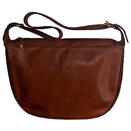 Borsa a spalla Gucci in pelle di vitello marrone
