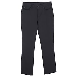 Pantalones rectos Escada en seda negra