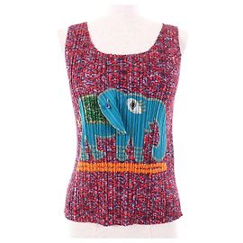 Issey Miyake Polyester-T-Shirt aus der Ganesha-Serie PLEATS PLEASE