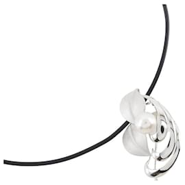 Collar 2 vías de perlas plateadas 2 en 1 - Autre Marque