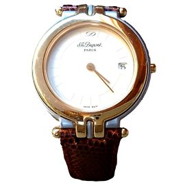 St Dupont Vintage Quarz Uhr S.T. Dupont Ref. 7-0250 Swiss Made