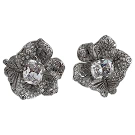Autre Marque Orecchini floreali Anabela Chan Diamanti Oro Bianco