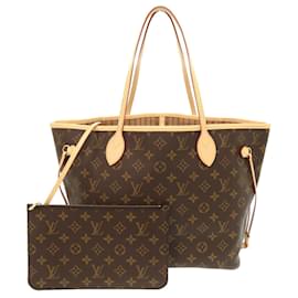 Borsa tote Louis Vuitton Neverfull MM Monogram Rose Beige