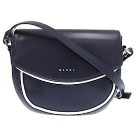 Borsa Marni Smile - Borsa a Spalla Blu Navy