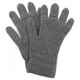 Gants en cachemire gris Hermès